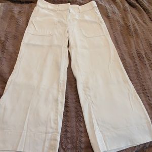 Ann Taylor Loft Linen Cropped Pants